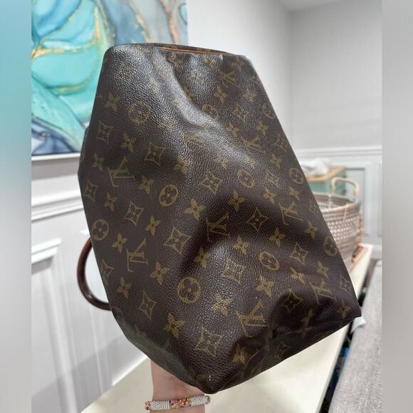 Louis Vuitton Dark Brown Monogram Satchel - Picture 3 of 14